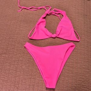 Skatie bikini in hot pink. Only worn once.